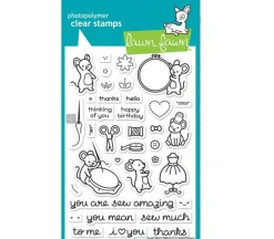 Lawn Fawn Sew Very Mice Stamp