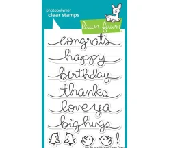 Lawn Fawn Stamp – Big Scripty Words
