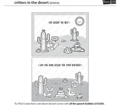 Lawn Fawn Stamp – Critters in the Desert