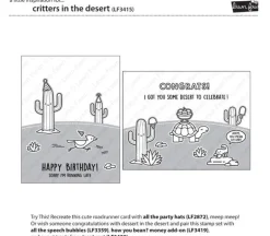 Lawn Fawn Stamp – Critters in the Desert
