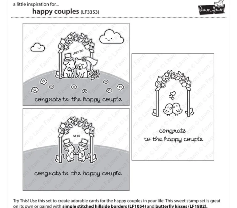 Lawn Fawn Stamp – Happy Couples