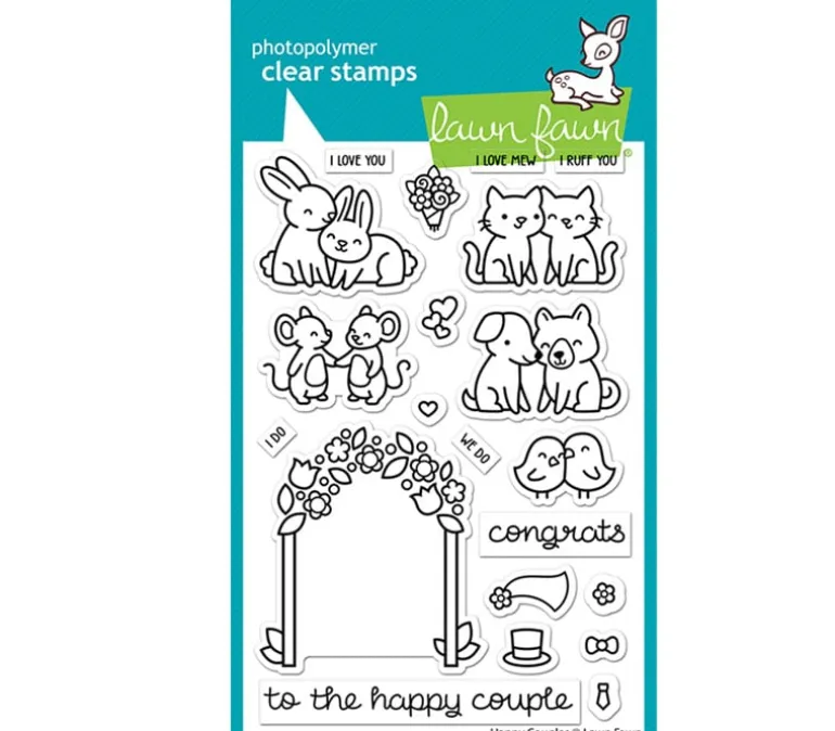 Lawn Fawn Stamp – Happy Couples