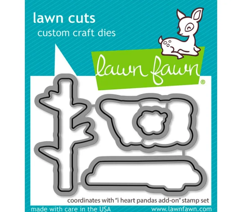 Lawn Fawn Stamp – I Heart Panda Add-On