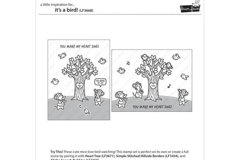 Lawn Fawn Stamp – Its a Bird!