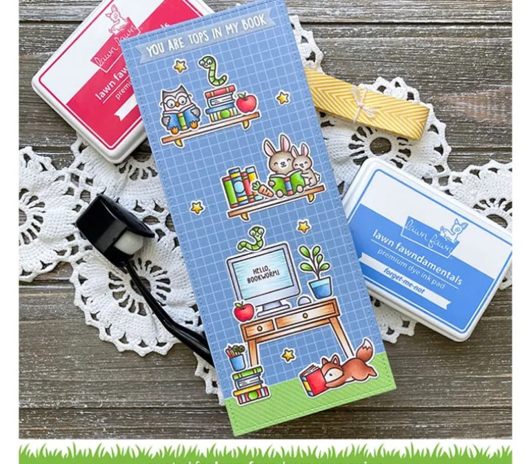 Lawn Fawn Stamp – Little Woodland Library