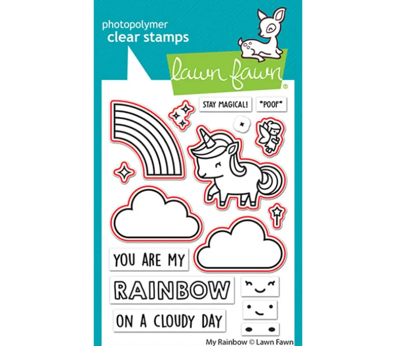 Lawn Fawn Stamp – My Rainbow