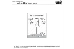 Lawn Fawn Stamps Backyard Bird Feeder