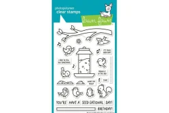 Lawn Fawn Stamps Backyard Bird Feeder