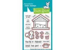 Lawn Fawn Stamps Backyard Bird Feeder