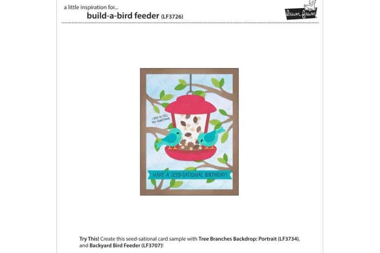 Lawn Fawn Stamps Backyard Bird Feeder