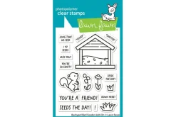 Lawn Fawn Stamps Backyard Bird Feeder
