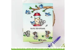 Lawn Fawn Stamps Backyard Bird Feeder