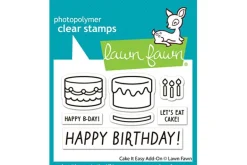 Lawn Fawn Stamp Set – Cake it Easy Add-On