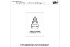 Lawn Fawn Stamp Set – Henry’s Build-A-Sentiment: Birthday