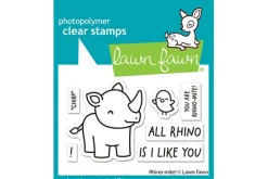 Lawn Fawn Stamp Set – Rhino-Mite!