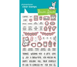 Lawn Fawn Stamp Set – Treat Cart Tacos Sentiment Add-On