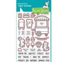 Lawn Fawn Stamp Set – Treat Cart Tacos Sentiment Add-On