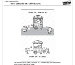Lawn Fawn Stamp Set – Treat Cart Smoothies ‘n Juice Add-On