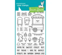 Lawn Fawn Stamp Set – Treat Cart Smoothies ‘n Juice Add-On