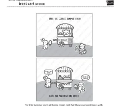 Lawn Fawn Stamp Set – Treat Cart Smoothies ‘n Juice Add-On