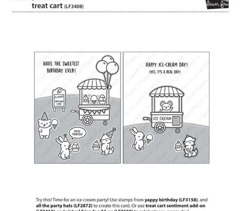 Lawn Fawn Stamp Set – Treat Cart