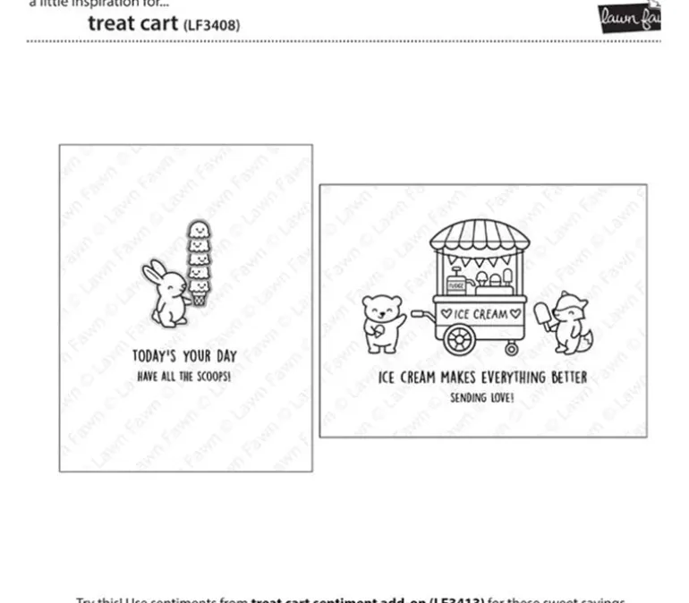 Lawn Fawn Stamp Set – Treat Cart