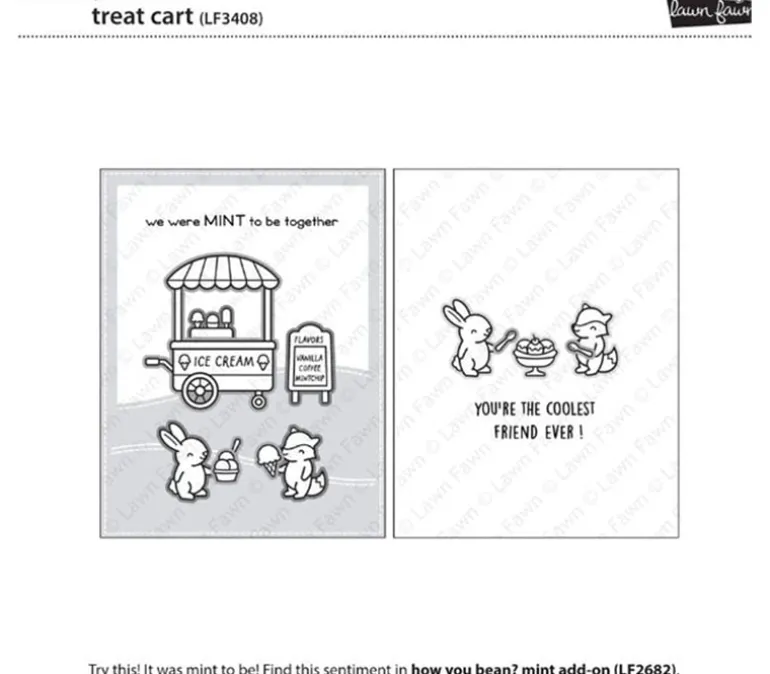 Lawn Fawn Stamp Set – Treat Cart