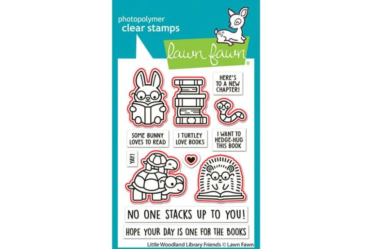 Lawn Fawn Stamps Little Woodland Library Friends