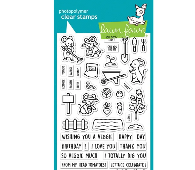 Lawn Fawn Stamps – Veggie Happy