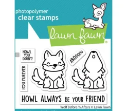 Lawn Fawn Stamp – Wolf Before N Afters