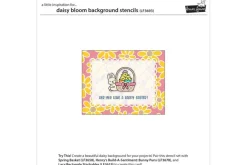 Lawn Fawn Stencil – Daisy Bloom Background