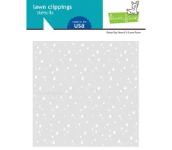 Lawn Fawn Stencil – Rainy Sky