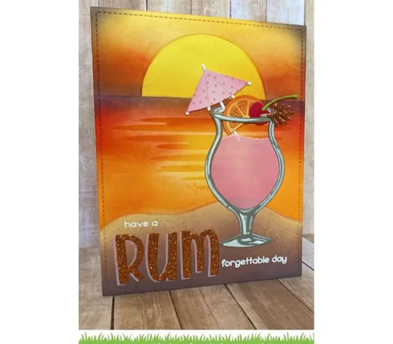 Lawn Fawn Stencils – Beach Sunset