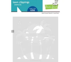 Lawn Fawn Stencils – Beach Sunset