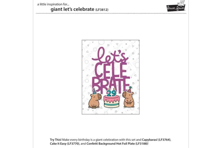 Lawn Fawn Stencil Set – Birthday Candles