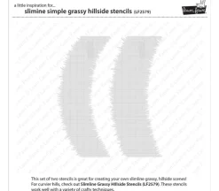 Lawn Fawn Stencil – Simple Grassy Hillside