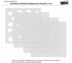Lawn Fawn Stencil – Strawberry Fields Background