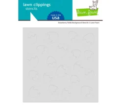Lawn Fawn Stencil – Strawberry Fields Background