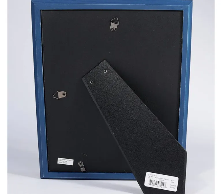 Lawrence Weathered Wood Frame – Charlotte Navy (view sizes)