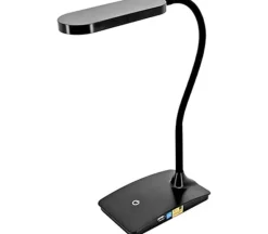 LED Desk Lamp – Black – USB Charging Port