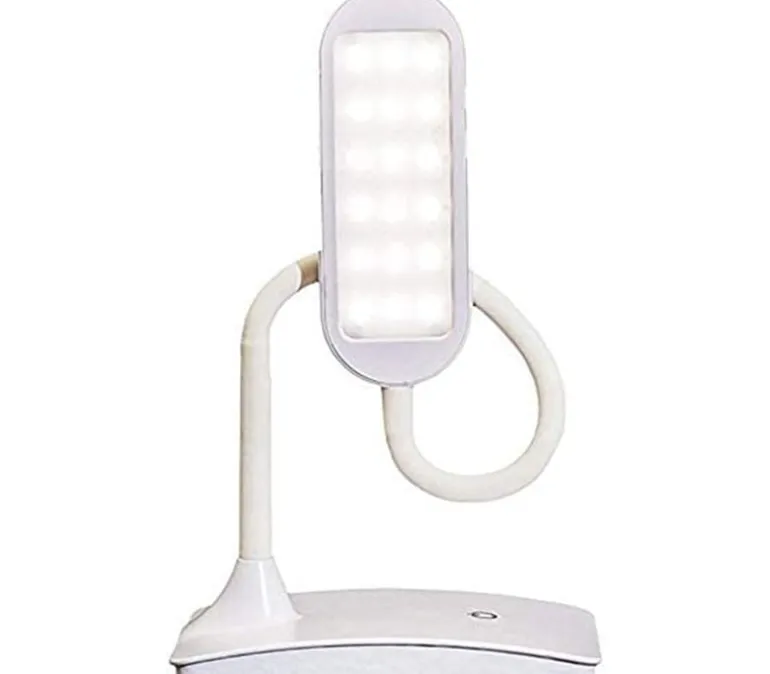 LED Desk Lamp – White – USB Charging Port