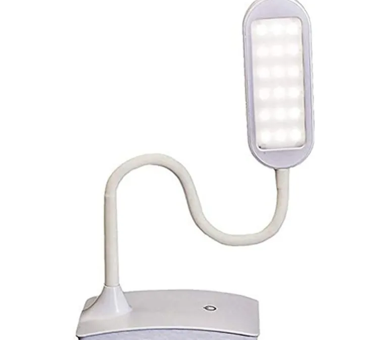 LED Desk Lamp – White – USB Charging Port