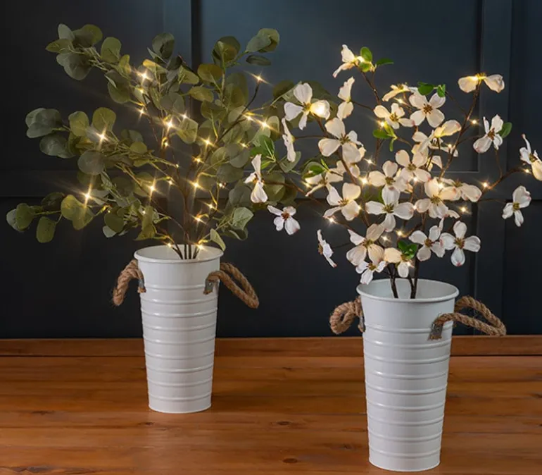 LED Lighted Eucalyptus Twig Branch – 36-inch