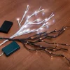 LED Lighted Willow 3 Branch – Battery Operated – 19-inch (See Colors)