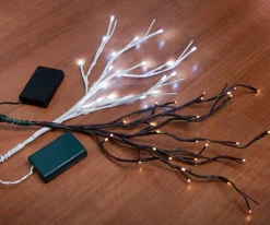 LED Lighted Willow 3 Branch – Battery Operated – 19-inch (See Colors)