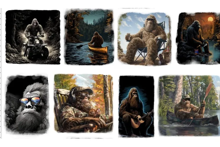 Legendary Loner Mysterious Mountain with Bigfoot