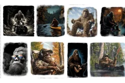 Legendary Loner Sasquatch Panel 36-inches by 44-inches
