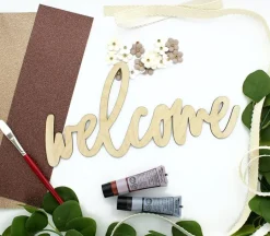Leisure Arts Wood Word – Large – Welcome