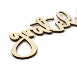Leisure Arts Wood Word – Medium – Grateful