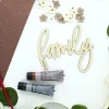 Leisure Arts Wood Word – Medium – Family